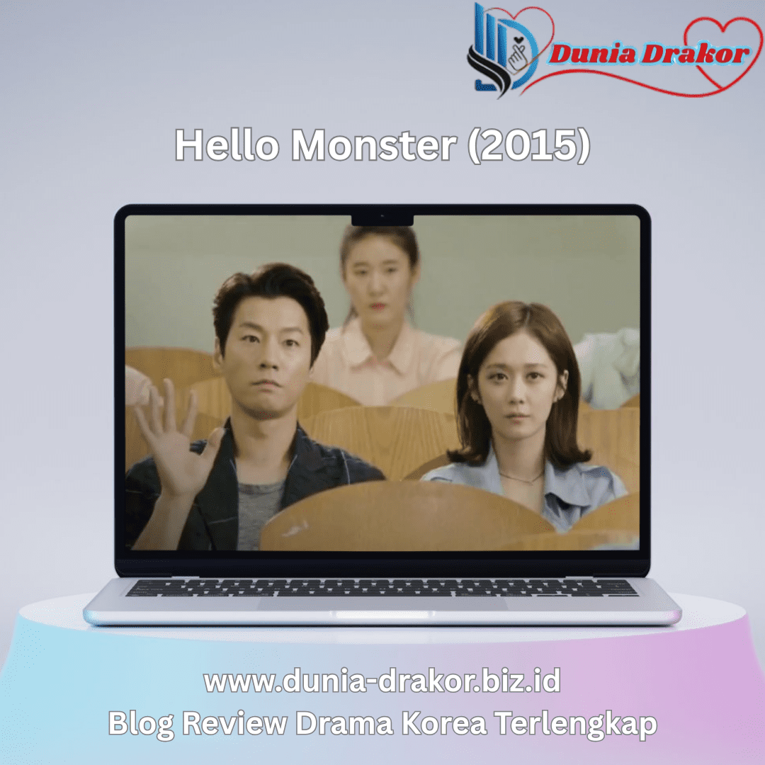 Poster Hello Monster menampilkan Seo In-guk, Jang Na-ra, dan Park Bo-gum