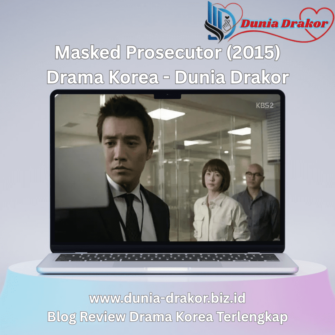 Poster Masked Prosecutor menampilkan Joo Sang-wook dan Kim Sun-a