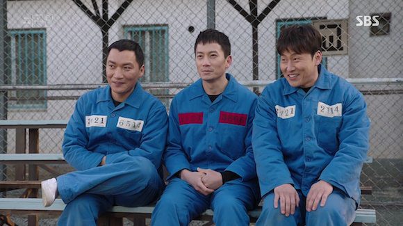 Poster Defendant menampilkan Ji Sung dan Um Ki-joon