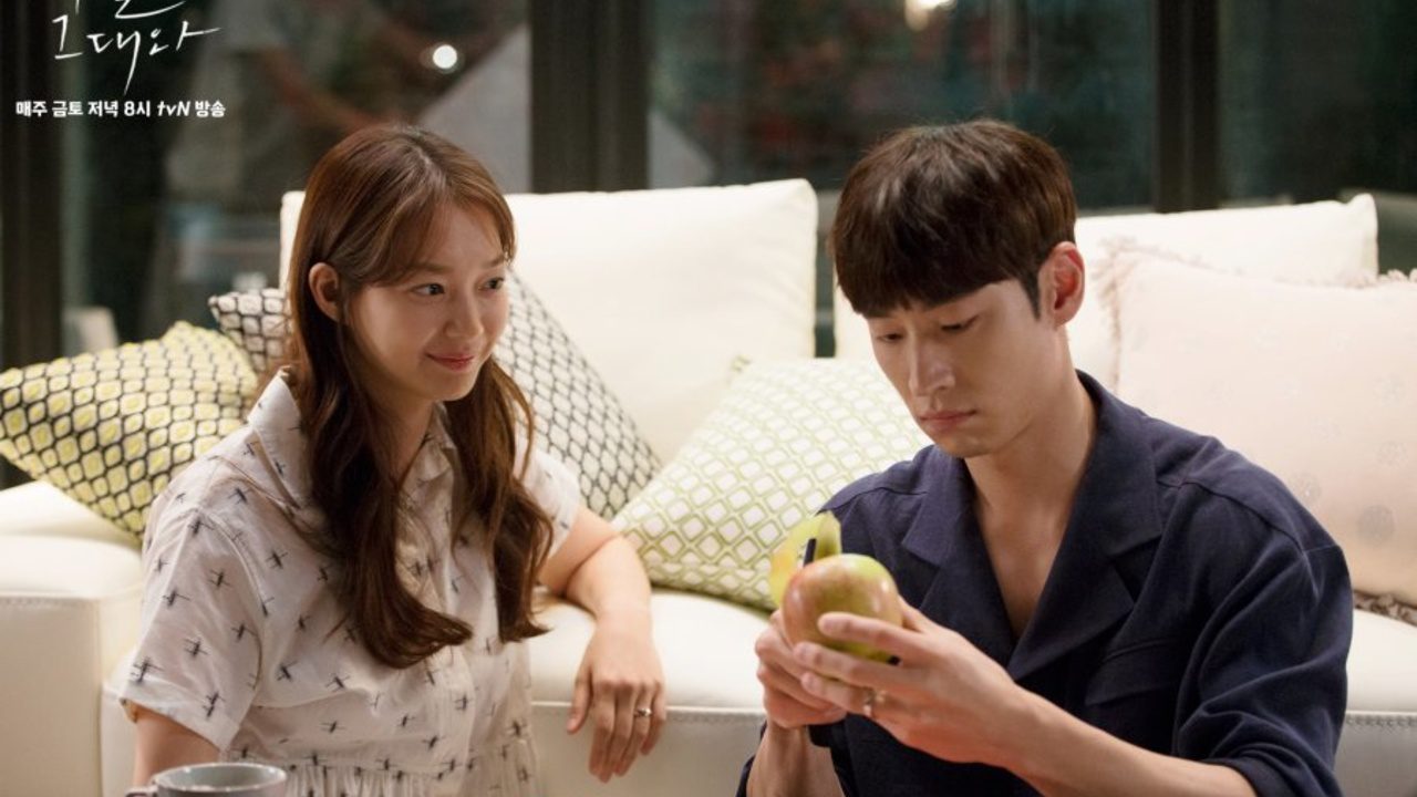 Poster Tomorrow with You menampilkan Lee Je-hoon dan Shin Min-ah